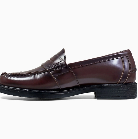 Nunn Bush® Lincoln Men's Penny Loafers Burgundy color - Picture 5 of 6